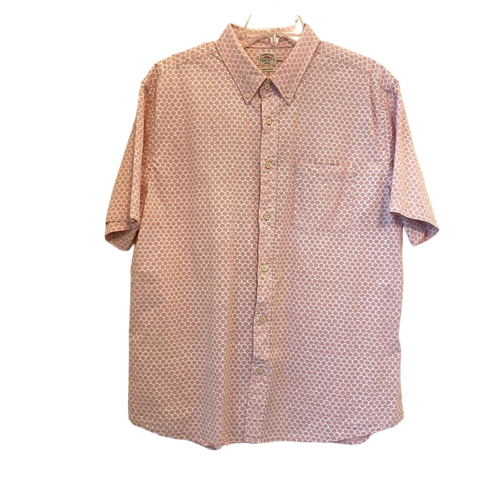 Faherty Light Pink Patterned Button Down Shirt - image 2